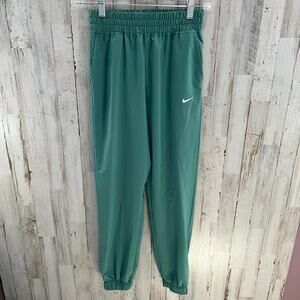 Nike Dri-Fit One Woven Joggers Green Girls Size Medium